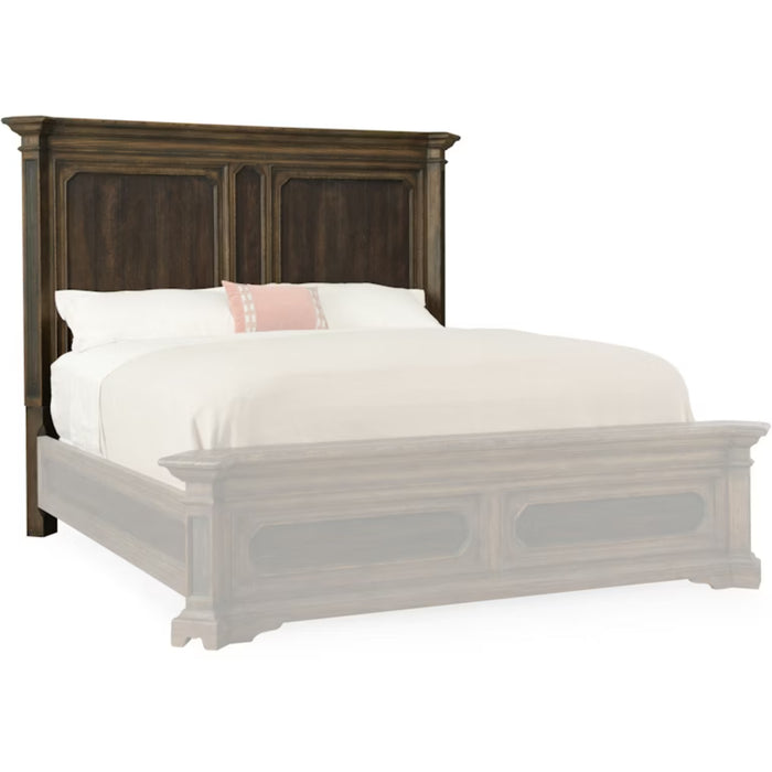 Hooker Furniture Rustic Wood Woodcreek Queen Mansion Bed 