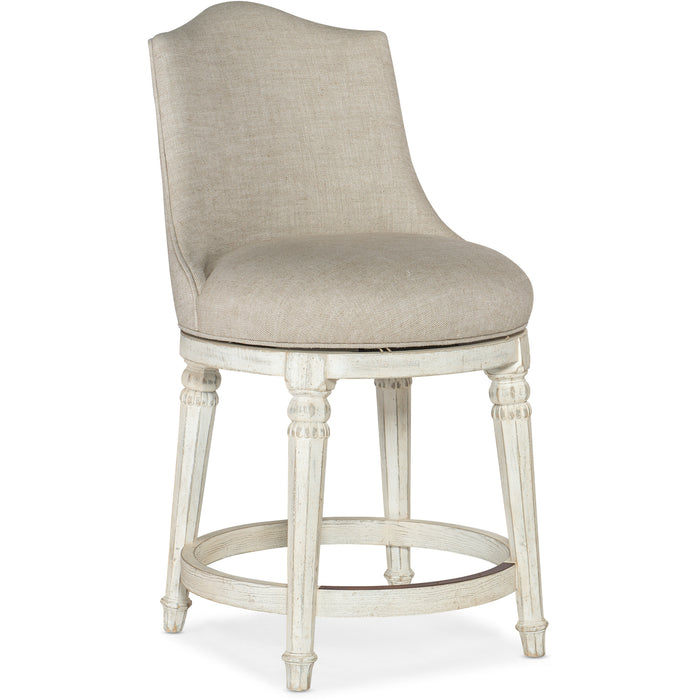 Hooker Furniture Traditions White Maple Wood Counter Dining Stool