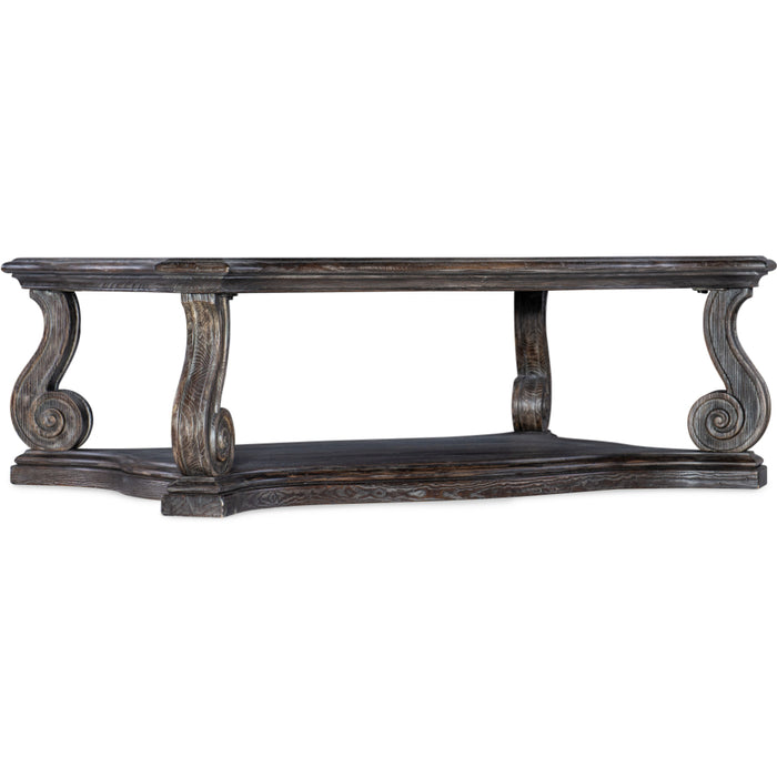 Hooker Furniture Traditions Dark Wood Living Room Sofa Table Set