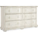 Hooker Furniture White Wood Traditions Six-Drawer Dresser 