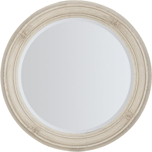 Hooker Furniture Traditions White Wood Round Mirror 