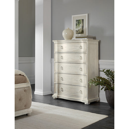 Hooker Furniture White Wood Tall Traditions Five-Drawer Chest 