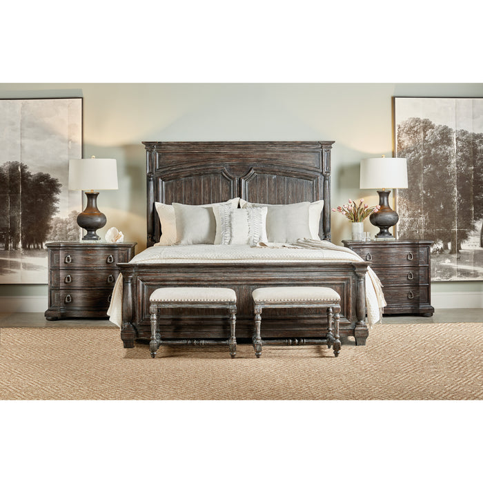 Hooker Furniture Rustic Wood Traditions Cal King Panel Bed 