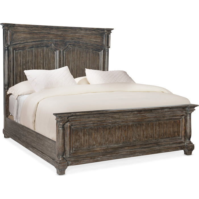 Hooker Furniture Rustic Wood Traditions Cal King Panel Bed 