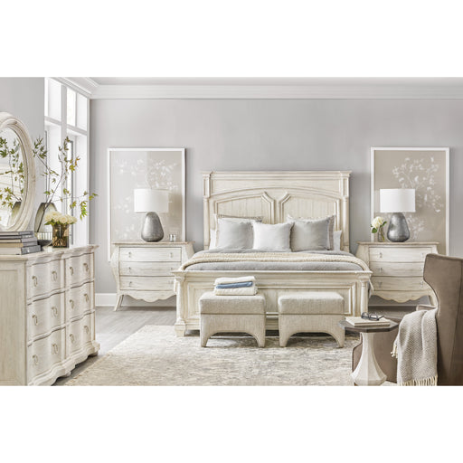 Hooker Furniture Rustic White Wood Traditions King Panel Bed 