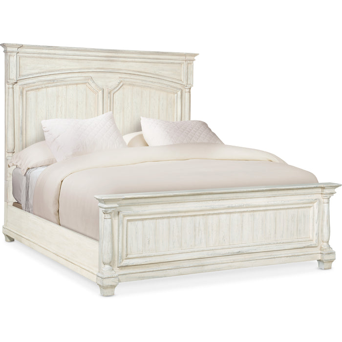 Hooker Furniture Rustic White Wood Traditions King Panel Bed 