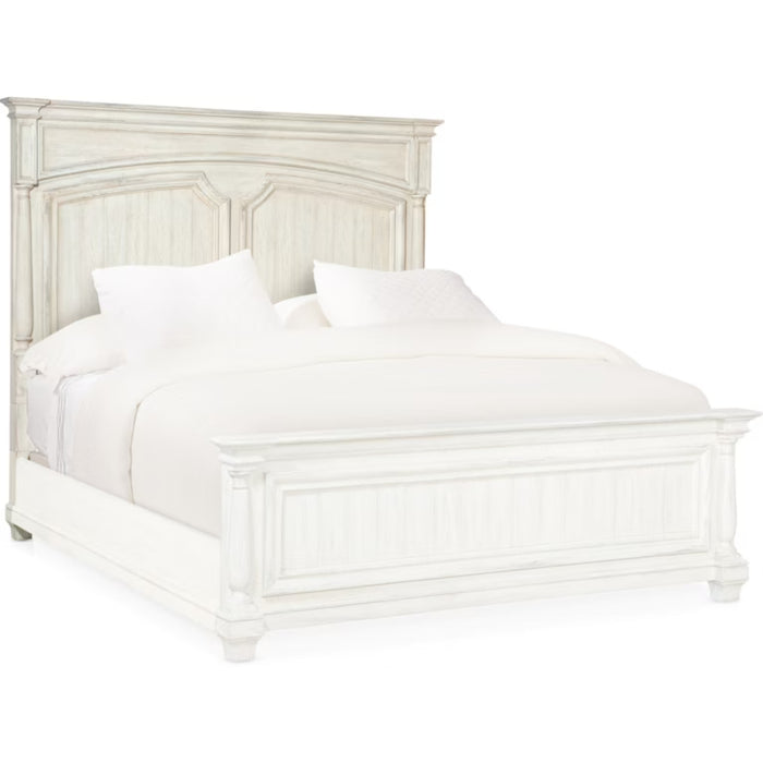 Hooker Furniture Rustic White Wood Traditions King Panel Bed 