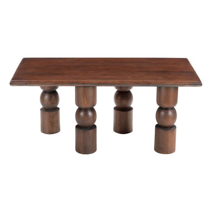 Zuo Split Rectangular Wood Coffee Table