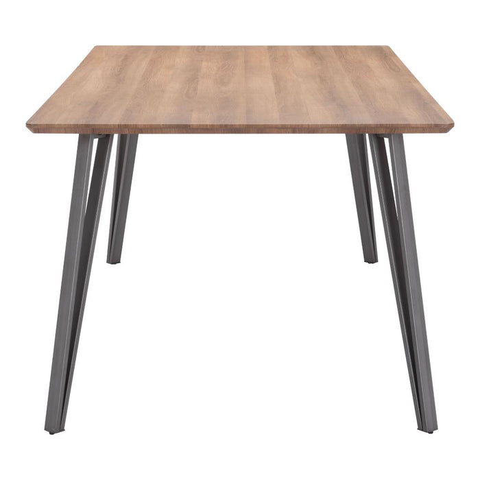 Perpignan Dining Table Brown by Zuo Modern