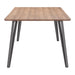 Perpignan Dining Table Brown by Zuo Modern