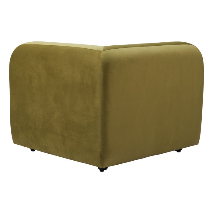 Zuo Modern Biak Green Corner Chair