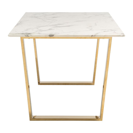 Zuo Atlas Dining Table White & Gold