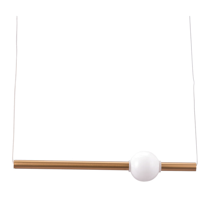 Zuo Adeo Modern Brass Ceiling Lamp with LED Light