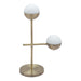 Zuo Waterloo White & Bronze Modern Mid-Century Style Table Lamp