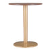 Zuo Alto Bistro Table Brown & Gold