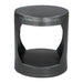 Zuo Nuuk Round Black Side Table