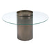 Zuo Modern Emi Luxury Coffee Glass Top Table Antique Bronze Base