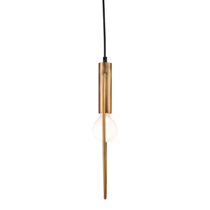 Anderson Teak Irenza Sleek Modern Ceiling Lamp Brass