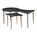 Zuo Norden Black Coffee Table Set