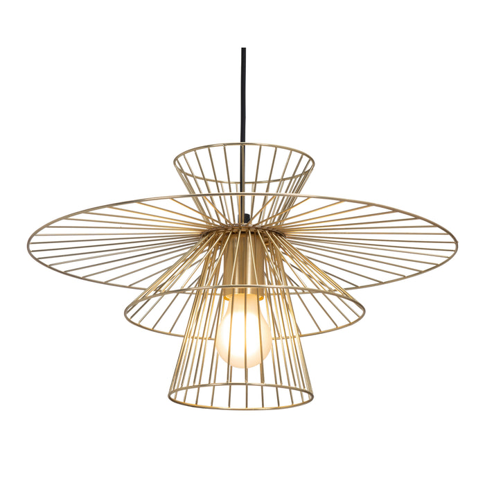 Anderson Teak Azzi Modern Gold Ceiling Lamp with Adjustable Cord