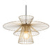 Anderson Teak Azzi Modern Gold Ceiling Lamp with Adjustable Cord