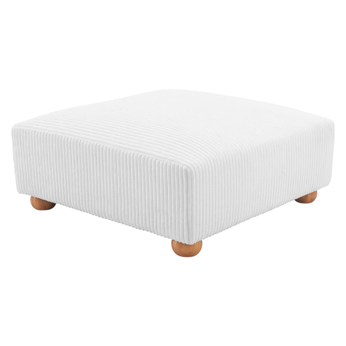 Zuo Modern Tayte White Ottoman