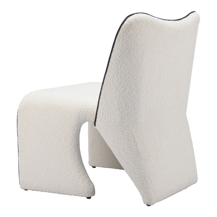 Zuo Modern Novo White Accent Chair