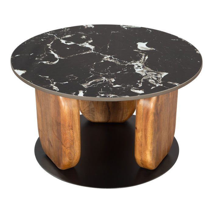 Zuo Pemba Black Marble Coffee Table