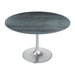 Zuo Metropolis Small  Dining Table Gray & Silver