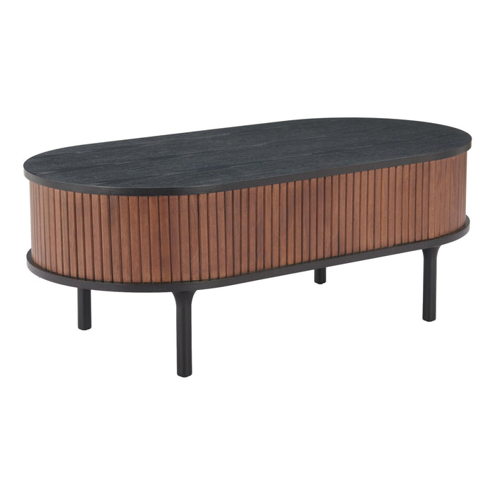 Zuo Koriana Oval Wood Coffee Table