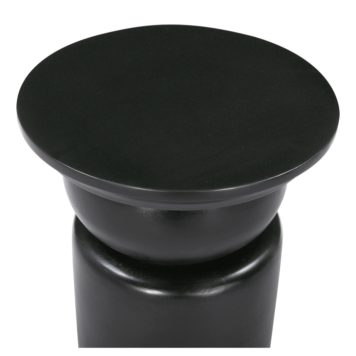 Zuo Colombo Round Black Side Table