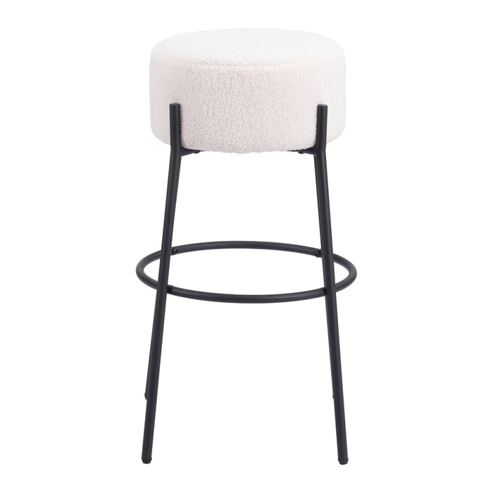 Zuo Blanche Barstool White