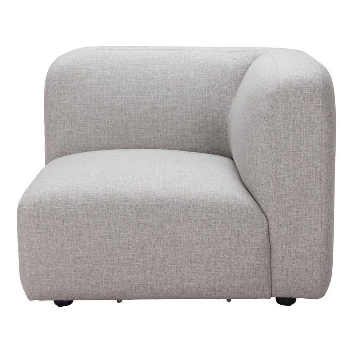 Zuo Modern Biak Upholstered Fabric Corner Sofa/Sectional Chair