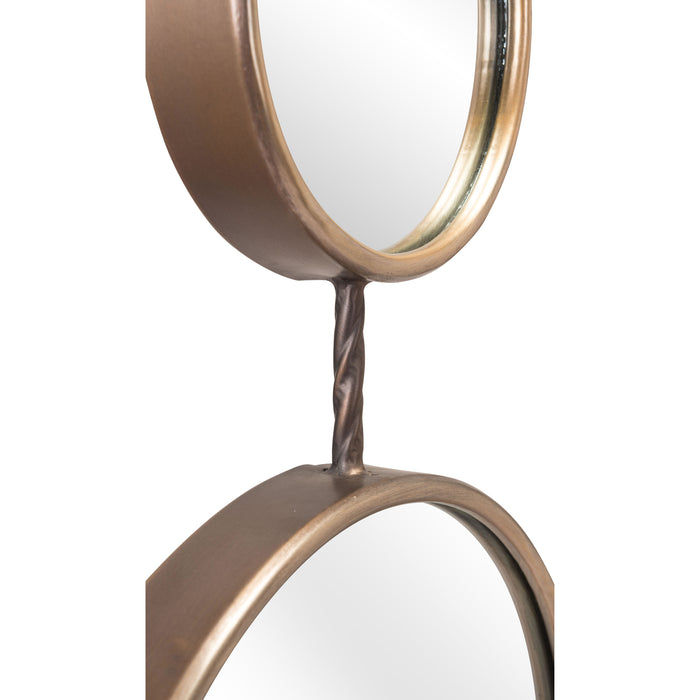 Zuo Mott Modern Gold Painted Steel Wall Mirror