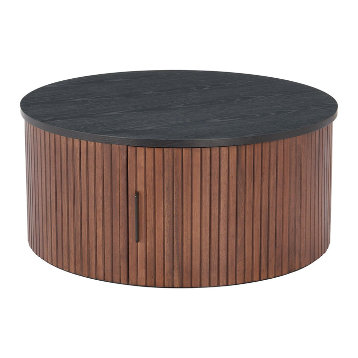 Zuo Nejaus Brown Round Coffee Table