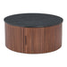 Zuo Nejaus Brown Round Coffee Table