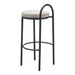 Zuo Sisal Black Barstool