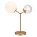 Zuo Constance Modern Frosted Glass Table Lamp Brass