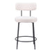 Zuo Blanca White Counter Stool