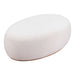 Zuo Modern Amber White Ottoman