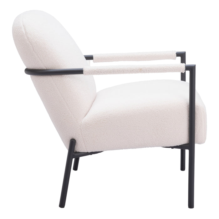 Zuo Modern Chicago White Accent Chair