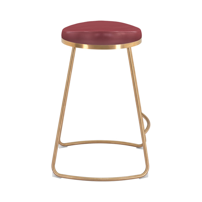 Zuo Bree Red Counter Stool