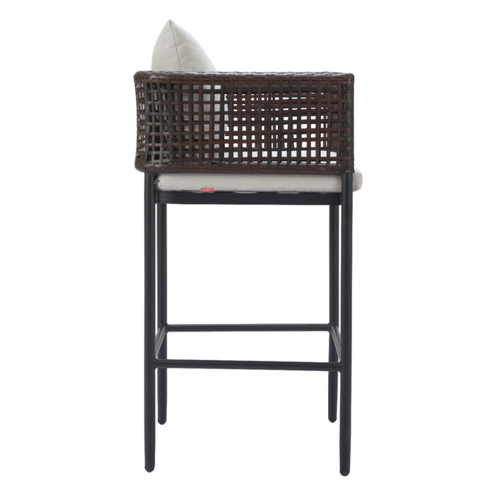 Zuo Modern Palm Paradise Grey Barstool