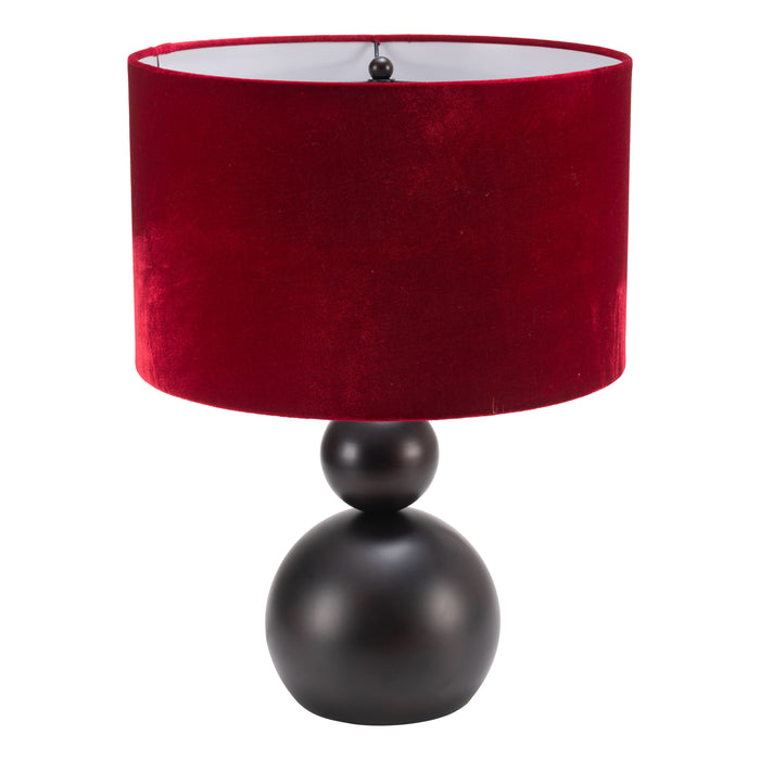 Zuo Shobu Modern Boho Art Deco Design Red Table Lamp