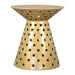 Zuo Proton Round Gold Side Table