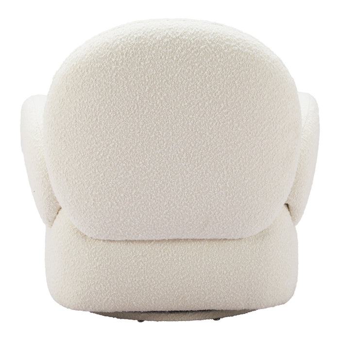 Zuo Modern Pilka White Swivel Chair