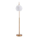 Zuo Griffith Modern Arc Elegant and Functional Floor Lamp Brass