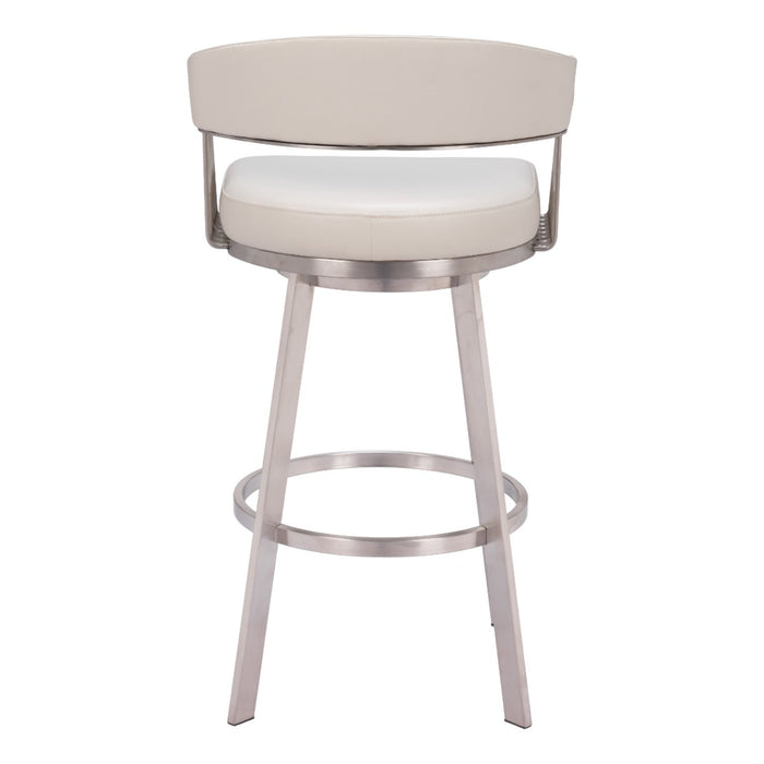 Zuo Bantry Swivel Barstool White