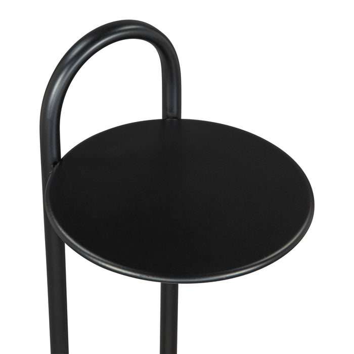 Zuo Christian Round Black Side Table