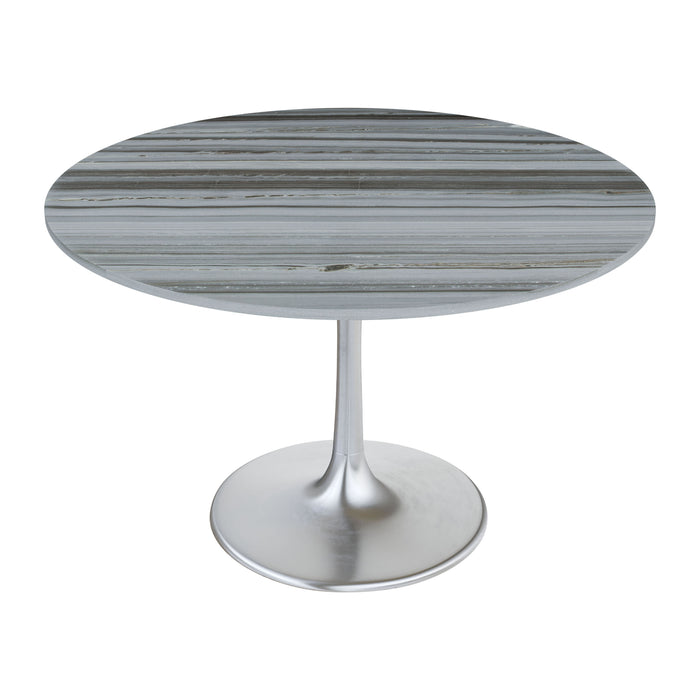 Zuo Star City Dining Table Gray & Silver